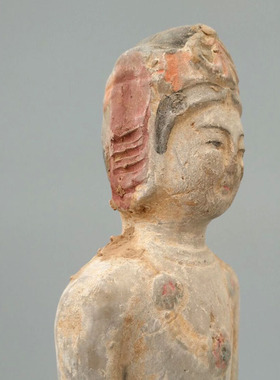 仿古陶俑 陶器 中式 摆件北魏造像 宾馆酒店博古架装饰品 工艺礼