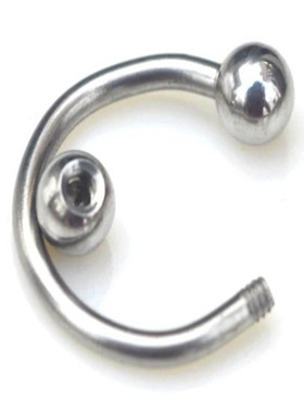 PINKSEE 10Pcs 316L Surgical Stainless Steel Circular Barbell