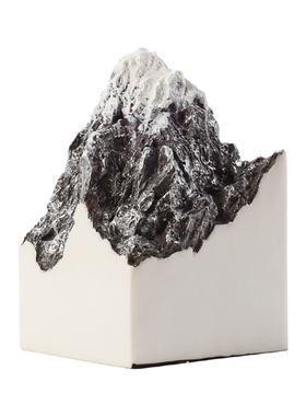 现代新中式艺术品雕塑摆件办公室假山石头酒店样板间客厅软装饰品