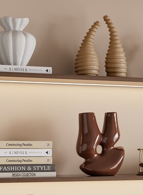 中古风侘寂复古艺术摆件客厅样板间酒店民L宿高级感电视柜小众软