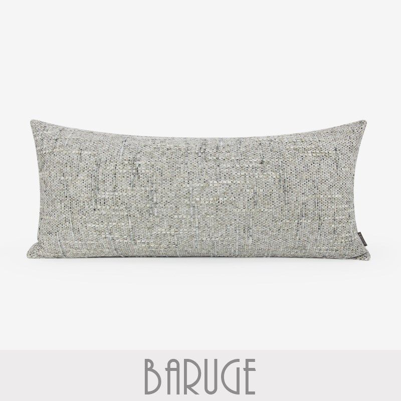 布瑞格米灰编织长枕客厅沙发腰y枕棉麻靠垫别墅展厅装饰靠包长条,淘宝优惠券,粉丝福利购,淘宝优惠卷