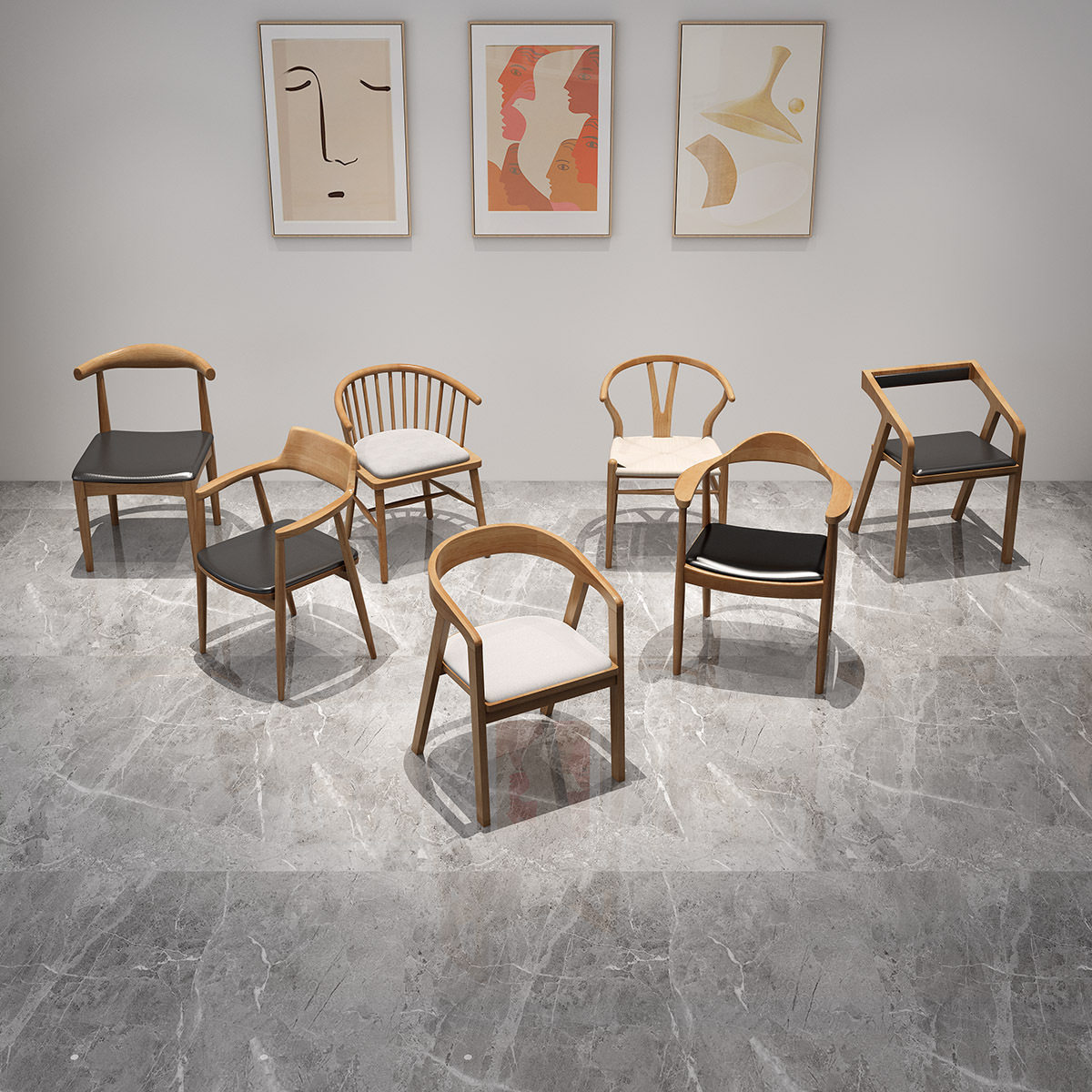 北欧家用实木椅子简约靠背椅卧室书房书椅电脑椅办公学习椅带扶手,淘宝优惠券,粉丝福利购,淘宝优惠卷