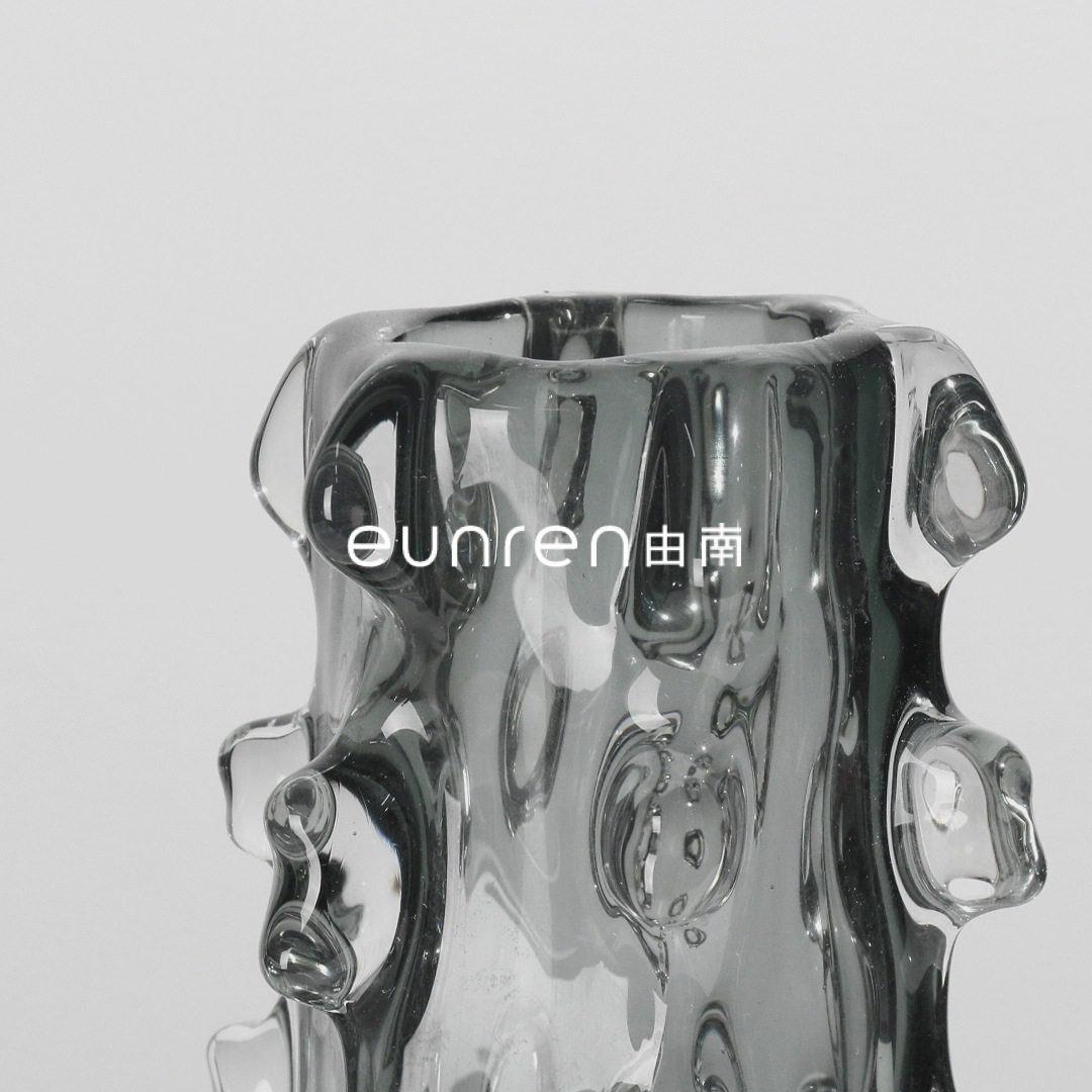 现代简约手工玻璃创意圆圈花瓶花器家居样板房客厅插花软装饰品,淘宝优惠券,粉丝福利购,淘宝优惠卷