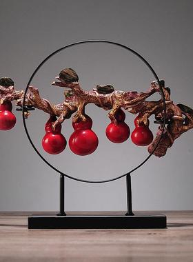 0新中式葫芦摆件电视柜办公室桌面家居客厅玄关酒柜工艺术装饰