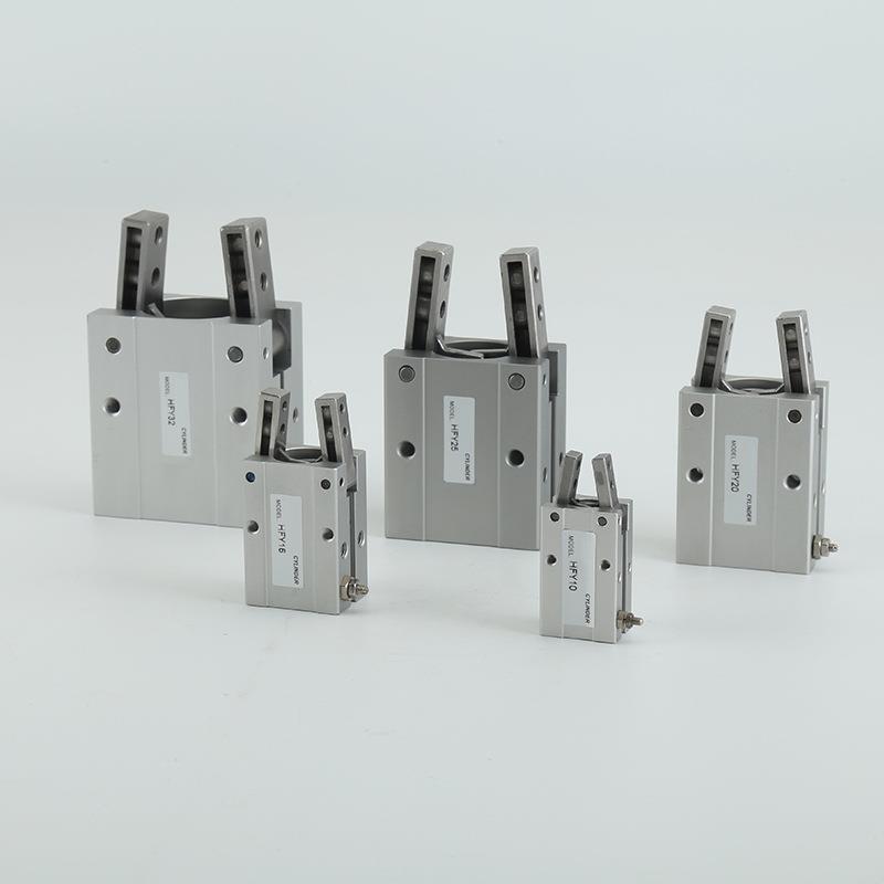 亚德客型手指气缸HFY16平行导轨夹爪手指气缸气爪开闭型气动气缸 - 图0