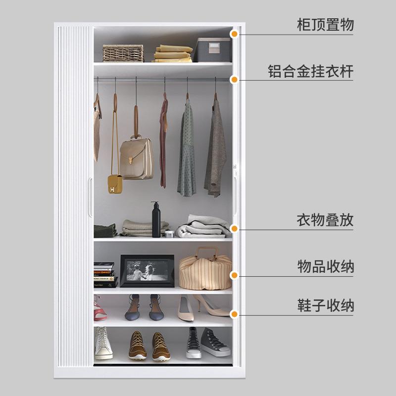 推拉卷门柜办公文件柜档案柜财务凭证资料柜收纳柜钢制衣柜储物柜 - 图1