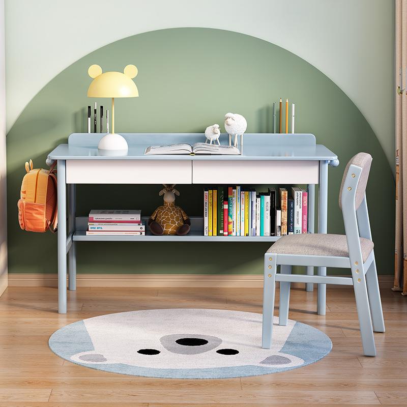 Children's desk home bedroom primary and secondary school students writing desks and chairs solid wood learning table for boys and girls