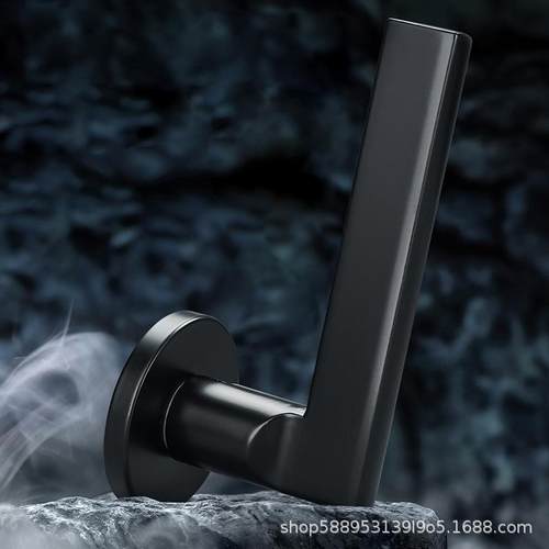 黑色卧室门锁室内门把手家用静音房门锁分体磁吸锁木门锁锁具房间 - 图2