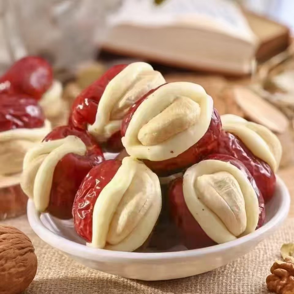 漠里香奶芙腰果红枣夹心零食独立小包装健康休闲小食枣类制品,淘宝优惠券,粉丝福利购,淘宝优惠卷
