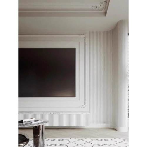 pvc半圆软线条pu弧形收边条可弯曲石膏线背景墙面庶丑吊顶装饰条 - 图0