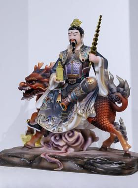 九天应元雷声普化天尊神像汉白玉高档佛像工艺品新款雷祖雷神摆件