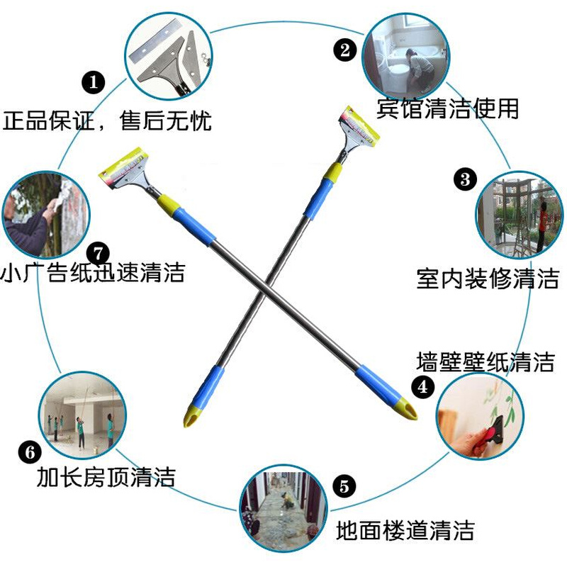 长柄不锈钢加厚型铲刀清洁刀装修铲子墙皮神器专用刮刀胶工具玻璃