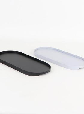 现代简约创意金属托盘收纳盘装饰盘样板呢房售楼处茶几桌面摆件