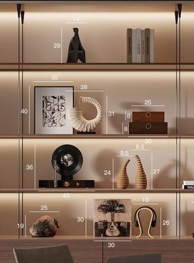 中古侘寂风壁龛装饰品小众民宿客厅复古酒柜书房陶瓷软装饰