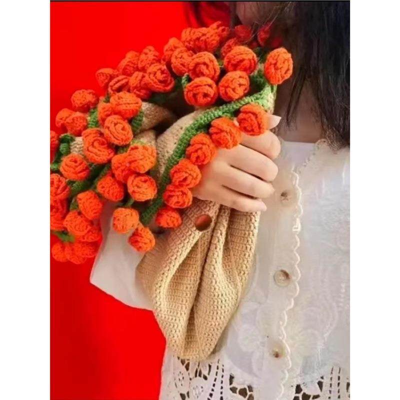 玫瑰束毯子iy花材料包线JHZ牛奶棉毛d团手工编织毛毯创意送闺蜜礼,淘宝优惠券,粉丝福利购,淘宝优惠卷