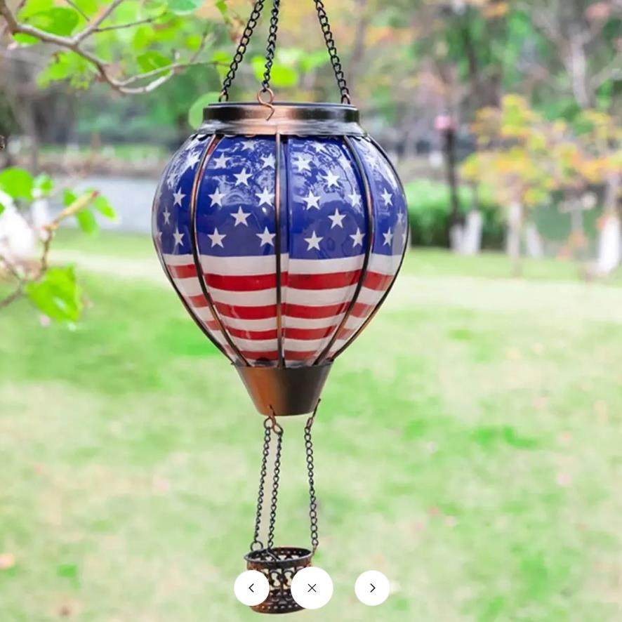 现H气otiArBalloonSolarSHR货Lantern户外装饰太阳能独立日热球,淘宝优惠券,粉丝福利购,淘宝优惠卷