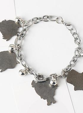 动漫名侦探柯南手链江户川柯南怪盗基德动漫手串工藤新一金属手链