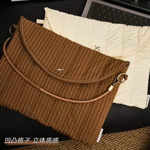 FIREPRINCESSS四芒星笔记本电脑包新款手提适用苹果macbook小新air华为matebook14寸保护套女联想pro16内胆包 - 图0