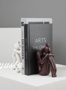 简约轻奢抽象客厅酒柜电视柜玄关书档摆件书房客厅办公室软装饰品