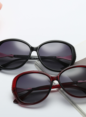 太阳镜 女 防紫外线新款时尚复古偏光镜大框驾驶太阳眼镜潮墨镜女