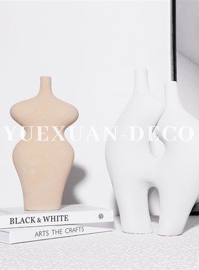 粤萱现代北欧风格几何艺术造型陶瓷摆饰样板间样品屋展示中心酒店