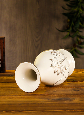 供瓶供佛花瓶陶瓷供瓶佛堂观音净水瓶摆件佛前佛家用礼佛佛前供瓶