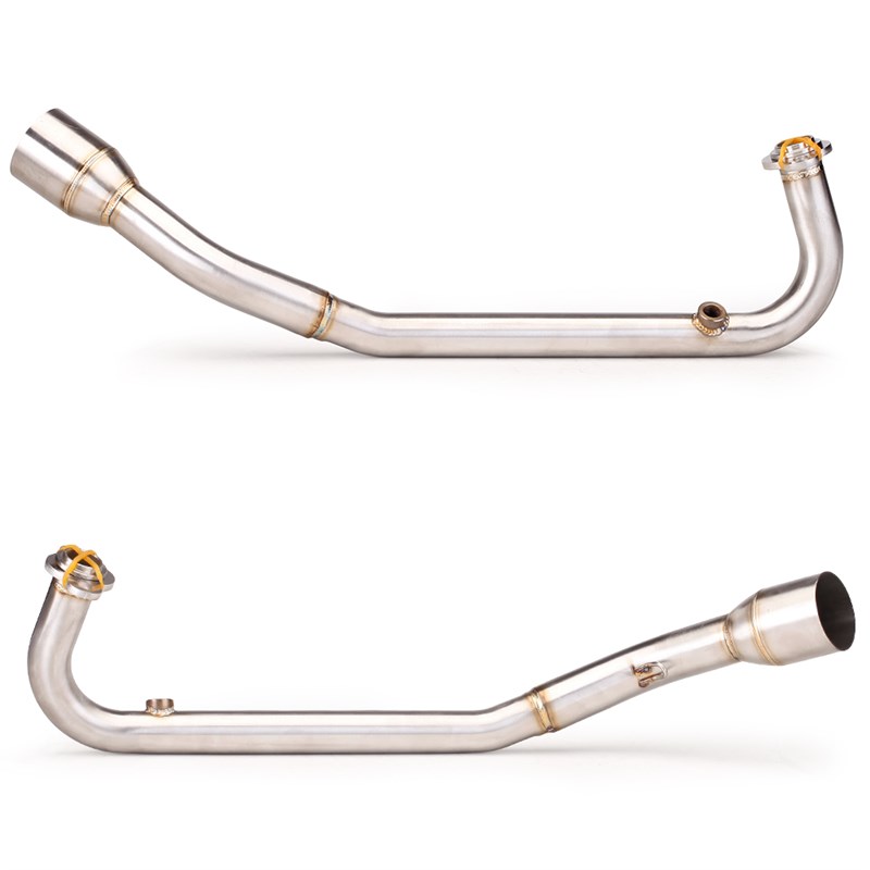 适用踏板车 PCX125 150 排气管改装 不锈钢前段 直排回压排气管 - 图1