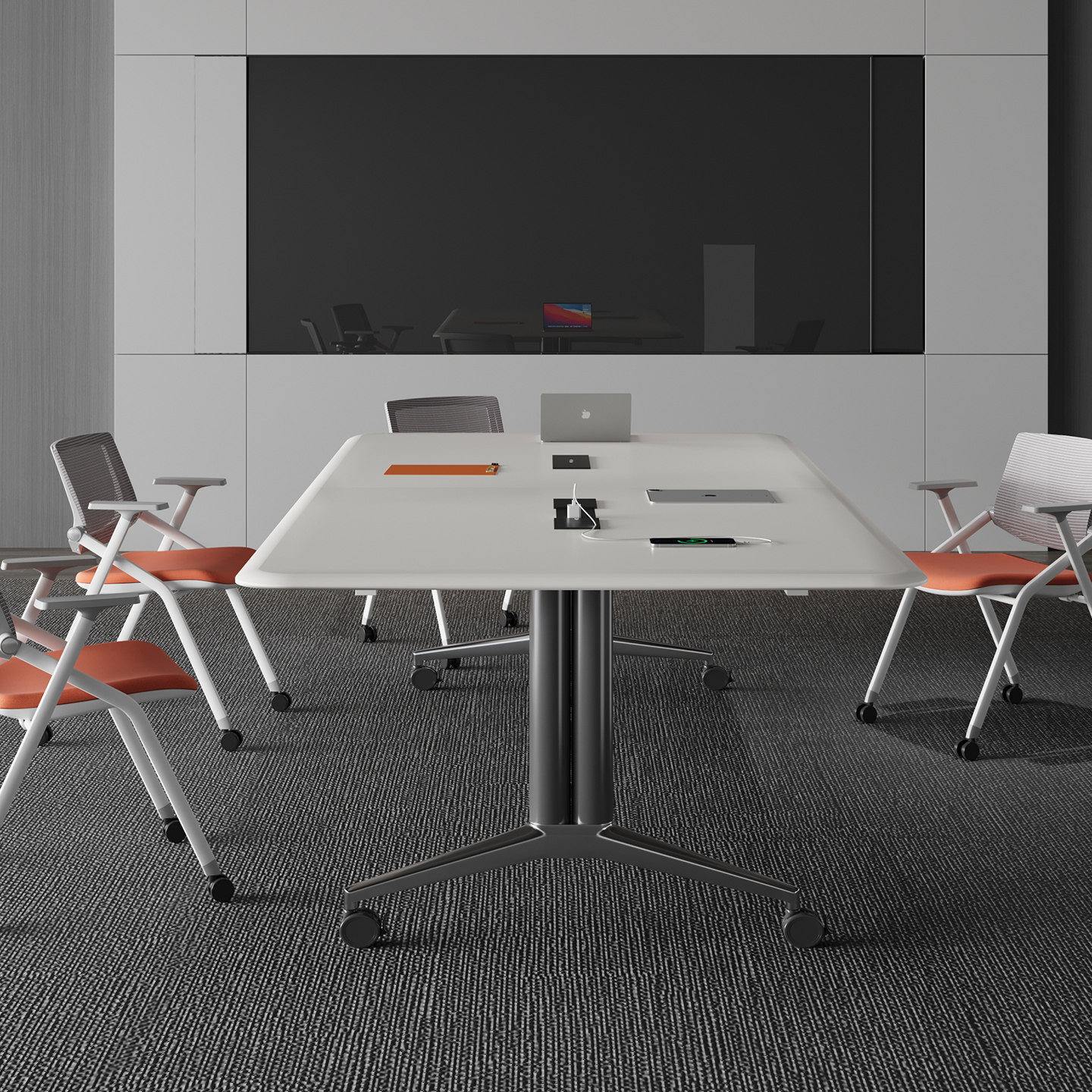 折叠会议桌培训桌椅组合可移动拼接办公桌培训桌教育机构双人课桌,淘宝优惠券,粉丝福利购,淘宝优惠卷