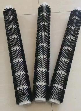 供应白色长款工业毛刷辊清洗除尘机配件清洗机零配件清洁毛刷专用