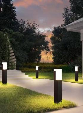 新款时尚简约LED草坪灯户外防水简约庭院公园绿道别墅小区景观灯