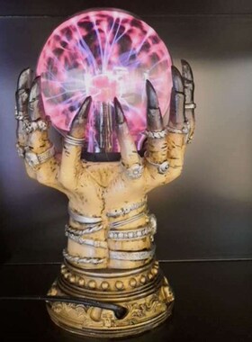 一个起批魔幻场景布置个性魔手静电离子闪电光魔法球魔灯装饰摆件