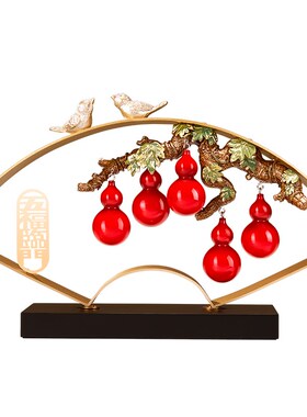 五福临门葫芦摆件客厅玄t关电视柜酒柜装饰品搬家礼物乔迁新居礼