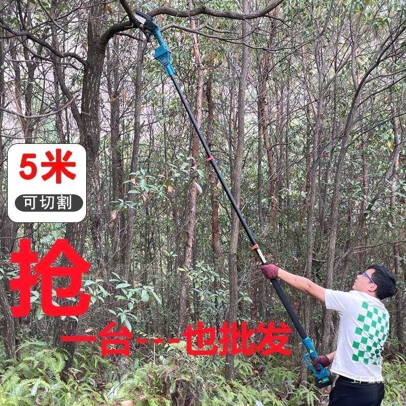 德国进口电动高枝锯多功能加长杆电动修枝锯剪电锯充电式锯树吾购,淘宝优惠券,粉丝福利购,淘宝优惠卷