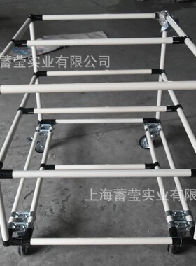 上海厂家供应线棒手推车精益管手推车覆塑管手推车物流手推车