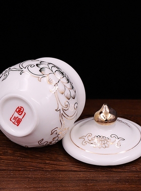 速发包邮供玉杯大悲水杯无字陶瓷浮雕白花描金水杯花瓶供盘荷花莲
