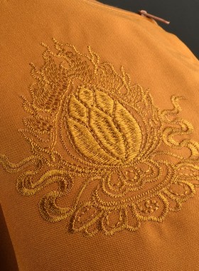 速发藏式帆单袋布肩斜挎包大容量加厚色字真言刺绣复古简洁双六可