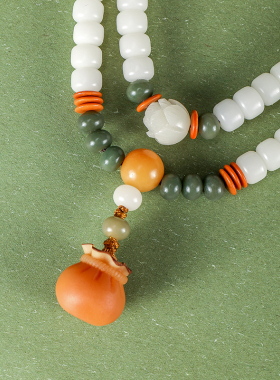 天悦名坊白玉菩提108颗佛珠手串男女女菩提子手链项链手饰配饰品