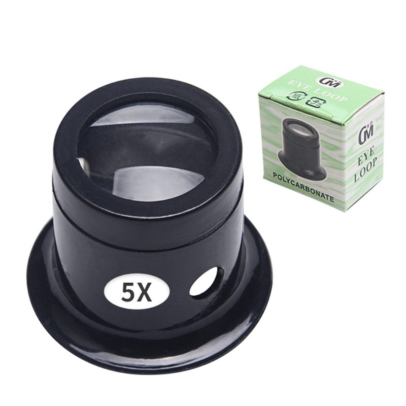 3X 5X 10X15X 20X Jewelers Eye Loupe Loop Magnifier Monocular - 图0