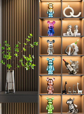 轻奢现代高端大气酒柜装饰品摆件高档红酒架客厅餐边柜电视柜家居