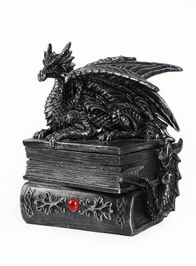树脂工艺品D&D黑龙首饰盒摆件收纳装饰品送礼创创意摆件