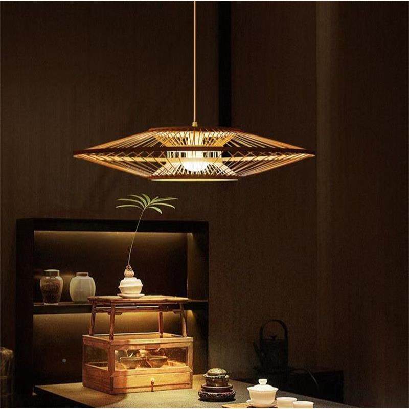 中式竹编竹吊灯禅意茶室火锅店餐灯厅灯酒店饭店代现日式创古藤阁,淘宝优惠券,粉丝福利购,淘宝优惠卷