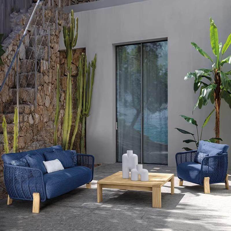 欧户外北916藤编沙发庭院防水防阳台别休闲设计艺术茶几家具墅晒,淘宝优惠券,粉丝福利购,淘宝优惠卷