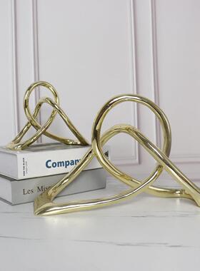 现代简约创艺术几何脂扭结样板房售楼处BJ00077会书所树房软装饰