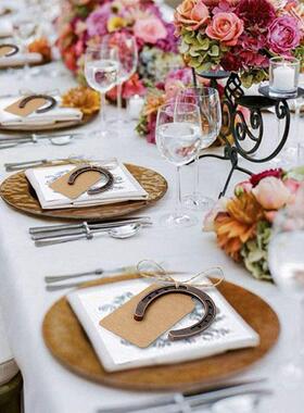 欧式幸运马蹄铁乡村婚礼礼物派对装饰复古婚庆礼品挂件答谢礼品