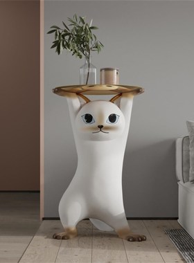 速发妖娆猫茶几迎宾大型客厅电视柜沙发迁落地托盘乔旁新大礼物婚