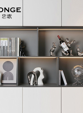 速发轻奢面客厅装饰柜桌风摆件家居高档酒设装饰品摆柜电视柜软装