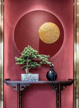 好货入户玄关装饰画圆形简约现代入门走廊过道背景墙挂画客厅轻奢