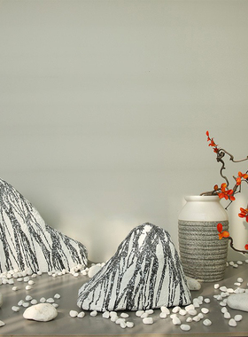 假石头雪浪石景观石庭院造景装饰室内玄关枯山水中V式庭院室外摆