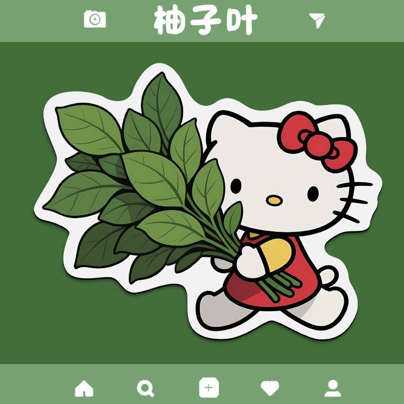 kitty柚子叶异形鼠标垫可爱卡通防滑办公室工位键盘桌垫通用杯垫,淘宝优惠券,粉丝福利购,淘宝优惠卷