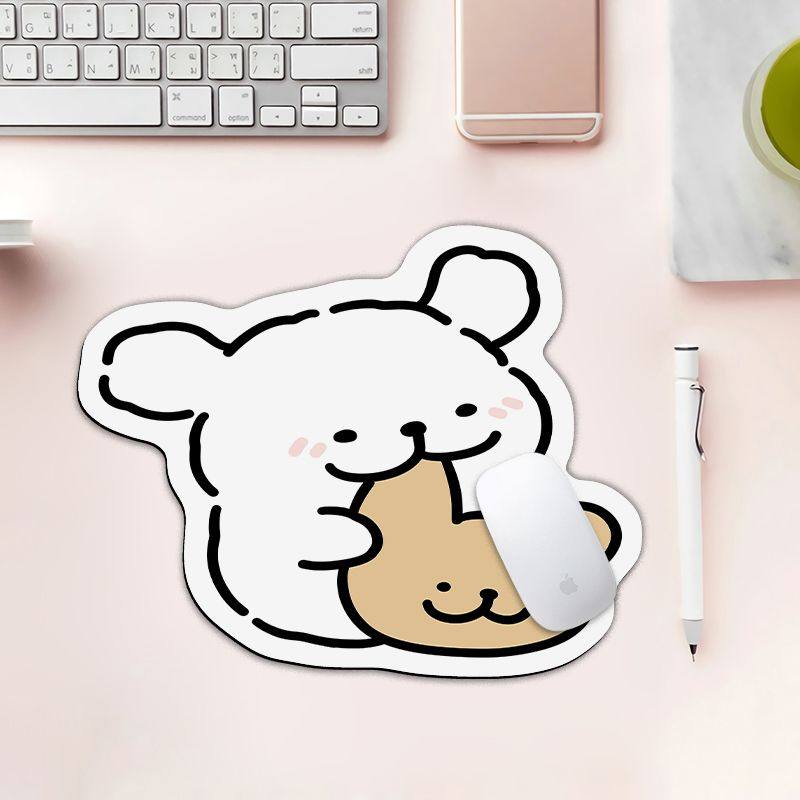 卡通线条小狗鼠标垫电脑办公学习专用滑鼠垫笔记本便携护腕书桌垫,淘宝优惠券,粉丝福利购,淘宝优惠卷